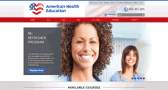 Desktop Screenshot of americanhealtheducation.com