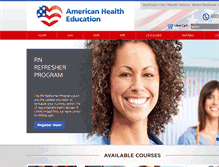 Tablet Screenshot of americanhealtheducation.com